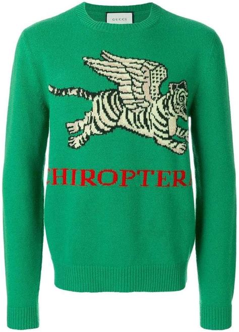 pink tiger gucci sweater|Gucci flying tiger sweater.